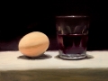 Wine Glass with Egg